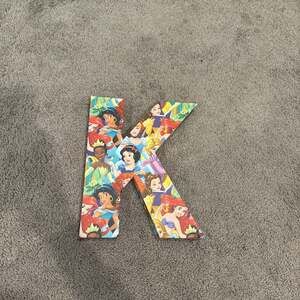 Whimsical Disney Princess “K” Decor – A Royal Touch for Any Room